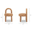 Penny - Round Arched Upholstered Dining Side Chair (Set of 2) - Golden Rust Orange