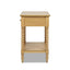 Easton - Modern Farmhouse Turned 1 Drawer Storage Side Table With Shelf - Natural Brown