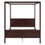 Canopy Platform Bed With Headboard And Footboard, Slat Support Leg