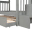 Stairway Bunk Bed & Storage And Guard Rail For Bedroom