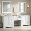 Double Sink Bathroom Vanity With Countertop, 2 Ceramic Sinks, 6 Drawers, Soft Close Design