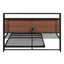 Platform Bed Frame With Trundle, USB Ports And Slat Support, No Box Spring Needed