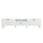 Gaines - High Gloss TV Stand - White