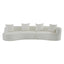 Elegant Curved Sectional Sofa With Full Foam Comfort