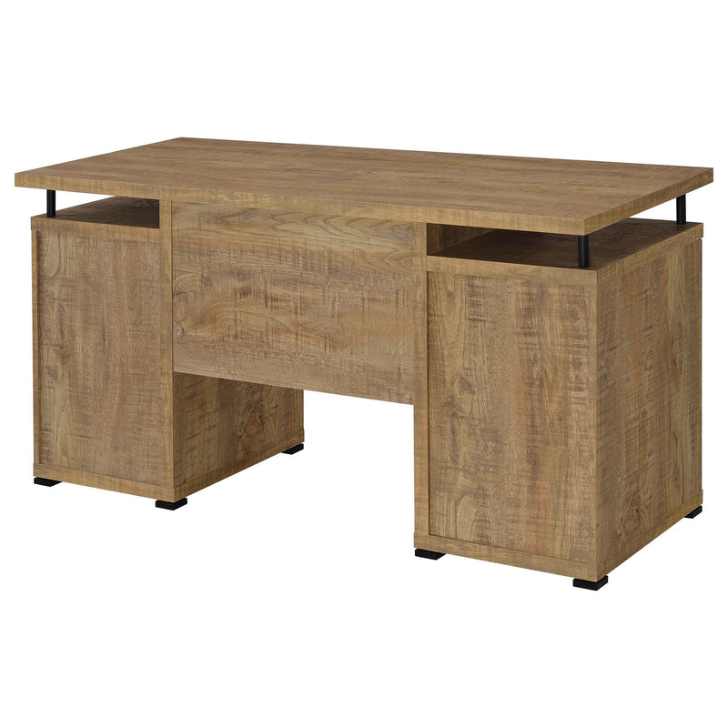 Swan - 2 Drawer Computer Desk - Mango Color