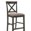Martha II - 7 Pieces Counter Height Dining Room Set - Gray