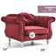 Chic Transitional Flared Arm Chair