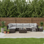 Wicker Sectional Seating Group With Cushions