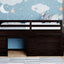 Loft Bed With Cabinet And Shelf