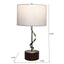 Nightstand Desk Lamp With Twisted Base - White