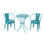 Lourdes - 3 Piece Metal Set - Teal