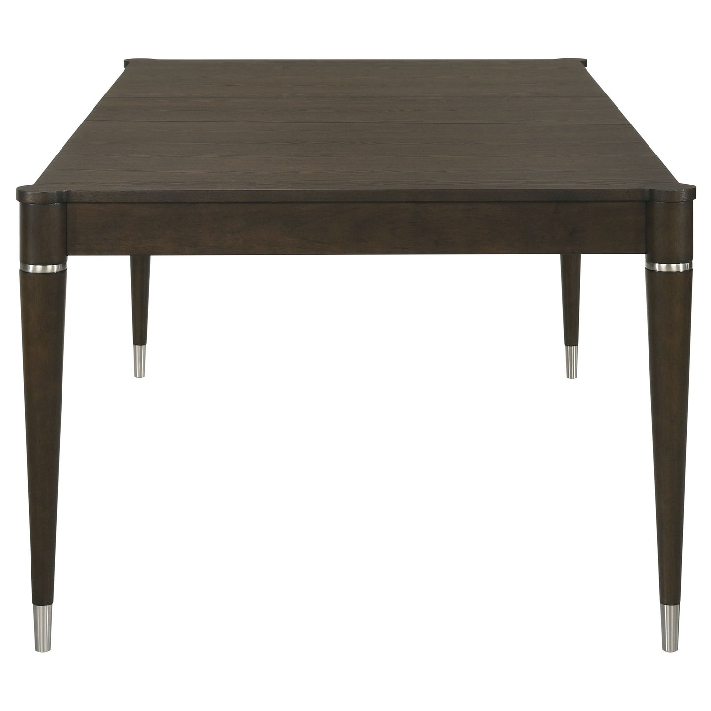 Blakely - Leaf Dining Table With Tapered Legs Accents - Ash Brown