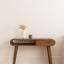 Writing Desk, Curved - Chestnut
