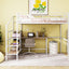 Loft Bed With Desk And Lateral Storage Ladder