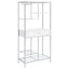 Draper - 5 Shelf LED Wine Cabinet With Pull Out Drawer - Gloss White