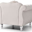Chic Transitional Flared Arm Chair