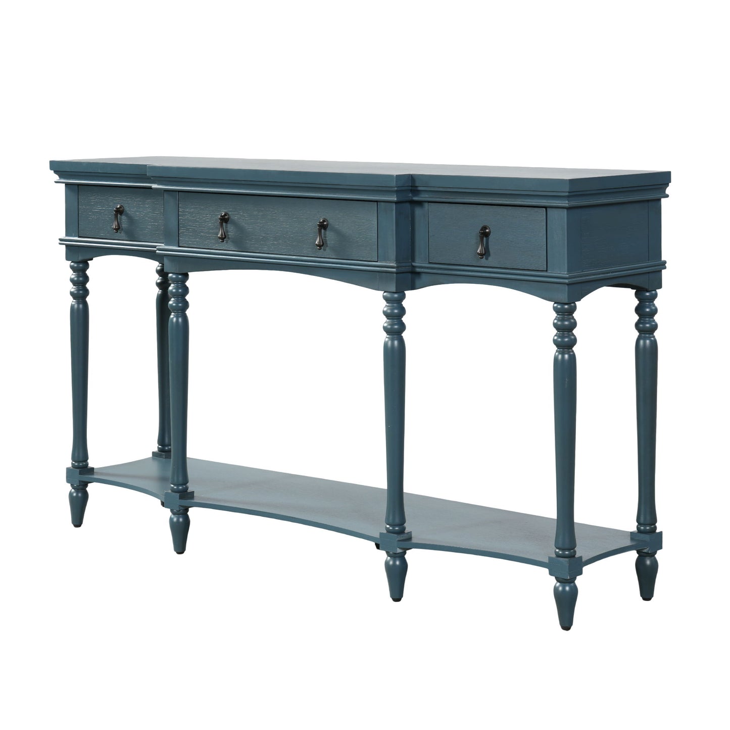 Retro Console Table With 3 Soft Close Drawers