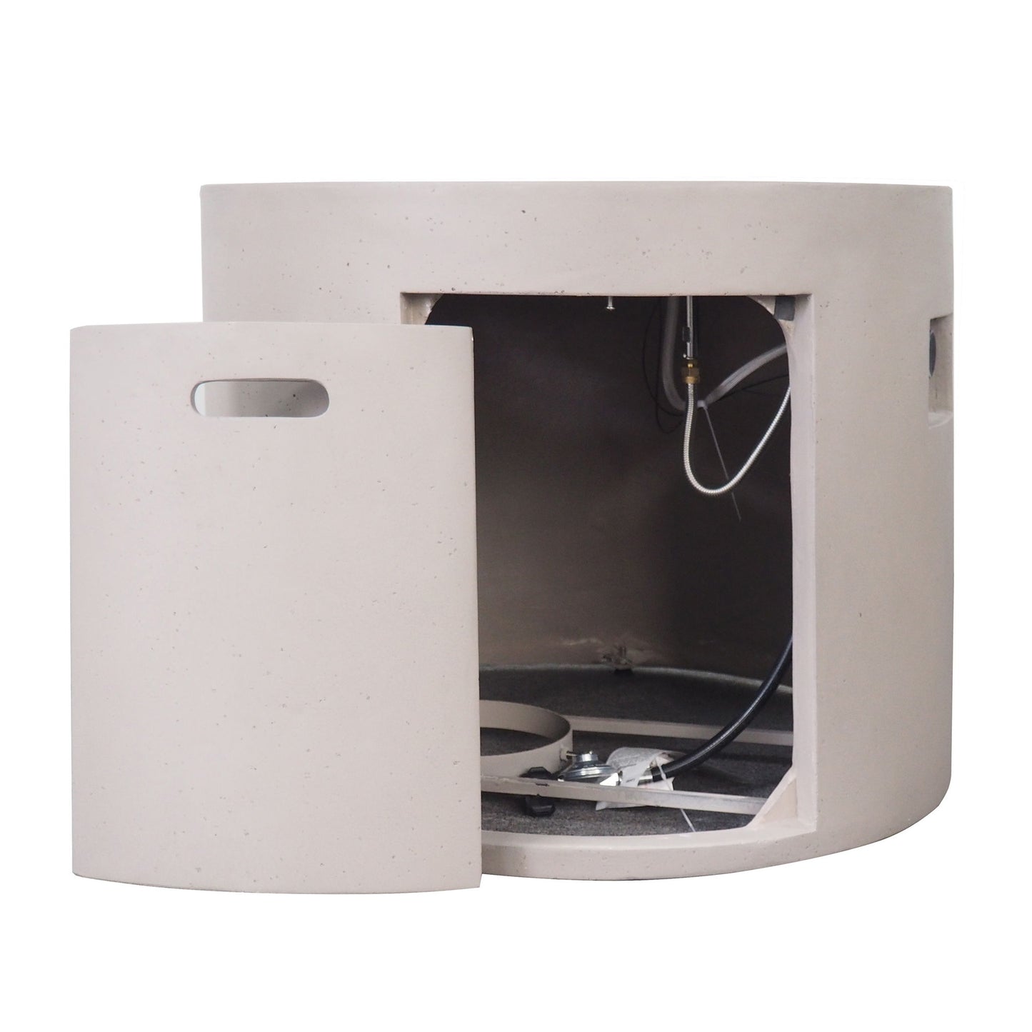 Round Iron Fire Pit With 40, 000 Btu