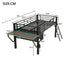 Gaming - Twin Loft Bed With Desk And LED - Black
