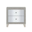 Sliverfluff - Mirrored Nightstand - Champagne