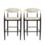 Upholstered Bar Stools With Backs For Kitchen Island (Set of 2)