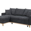 Colton - Reversible Sleeper Sectional Sofa With Storage Chaise - Dark Gray