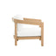 Wesley - Patio Club Chair With Cushion - White