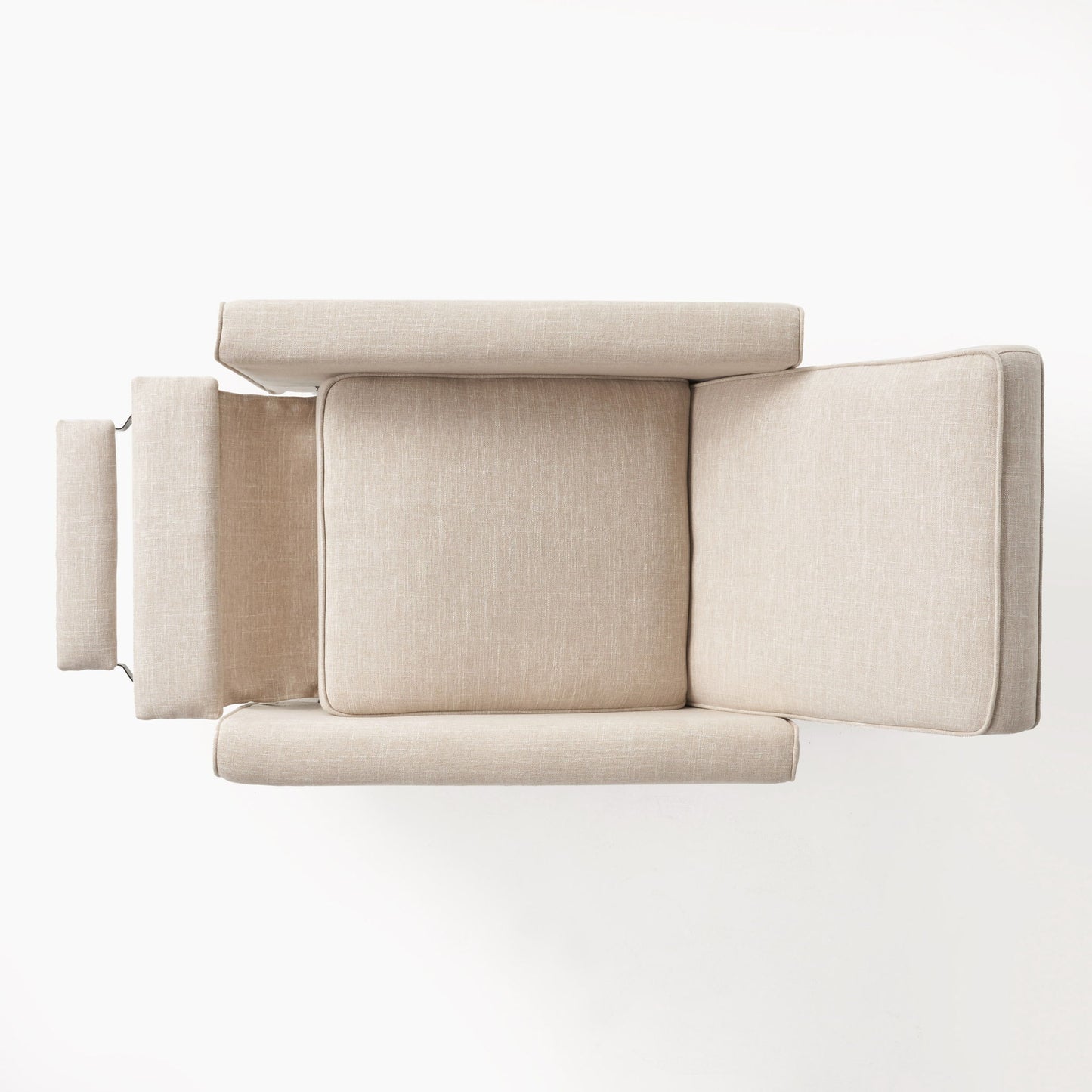 Upholstered Push Back Recliner Chair For Living Room