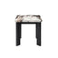 Strata - Faux Marble 3 Piece Occasional Set (1 Coffee & 2 End Tables) - Black / White
