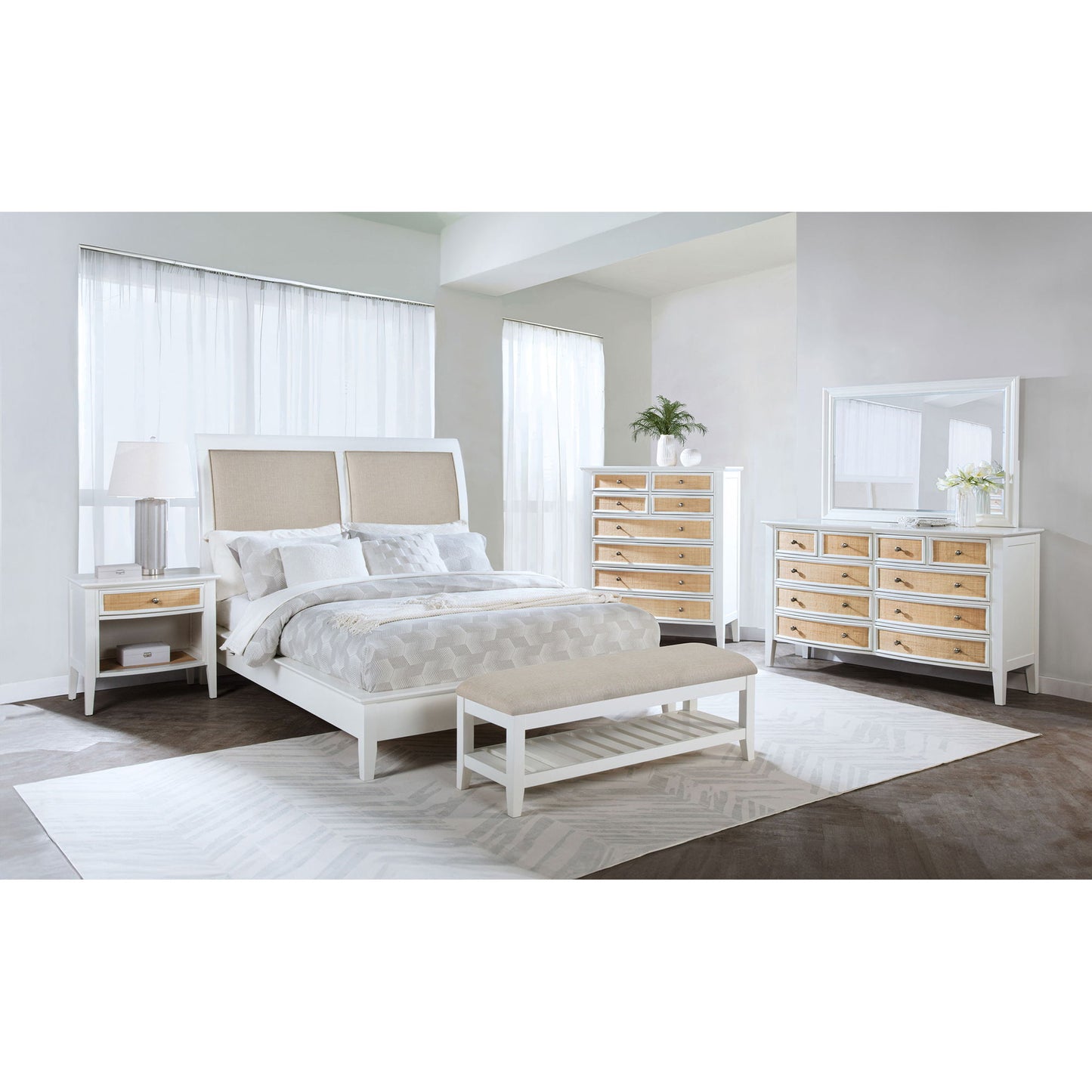 Talia - 1 Drawer Nightstand - White