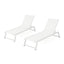 Myers - Modern Chaise Lounge Set With Adjustable Back