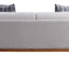 Pelton - Loveseat With 2 Toss Pillows - Walnut
