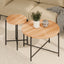 Coffee And End Table Set Waterproof Cover (Set of 2) - Natural Wood / Brown