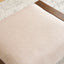 Sleek And Stylish Ottoman Polyester With Rubberwood Legs - Beige