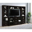 Media Tower With And Drawer With Adjustable Shelves Handles - Brown