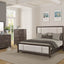 Upholstered Headboard & Footboard With Traditional Styling Bed