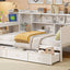 Daybed With 3 Drawers USB Ports And Desk