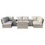 Comfortable Modern Patio Rattan Sectional Set With Cushions