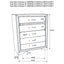 Annie - 6 Drawer Bedroom Chest