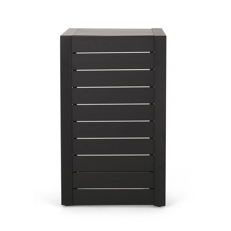 Aluminum Outdoor C - Shaped Side Table For Patio