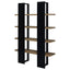 Mystrene - 4 Shelf Bookcase With Open Shelving Design - Black