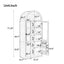 Tall Arched Top Storage Cabinet With 5 Tier Shelves, Soft Close Hinges