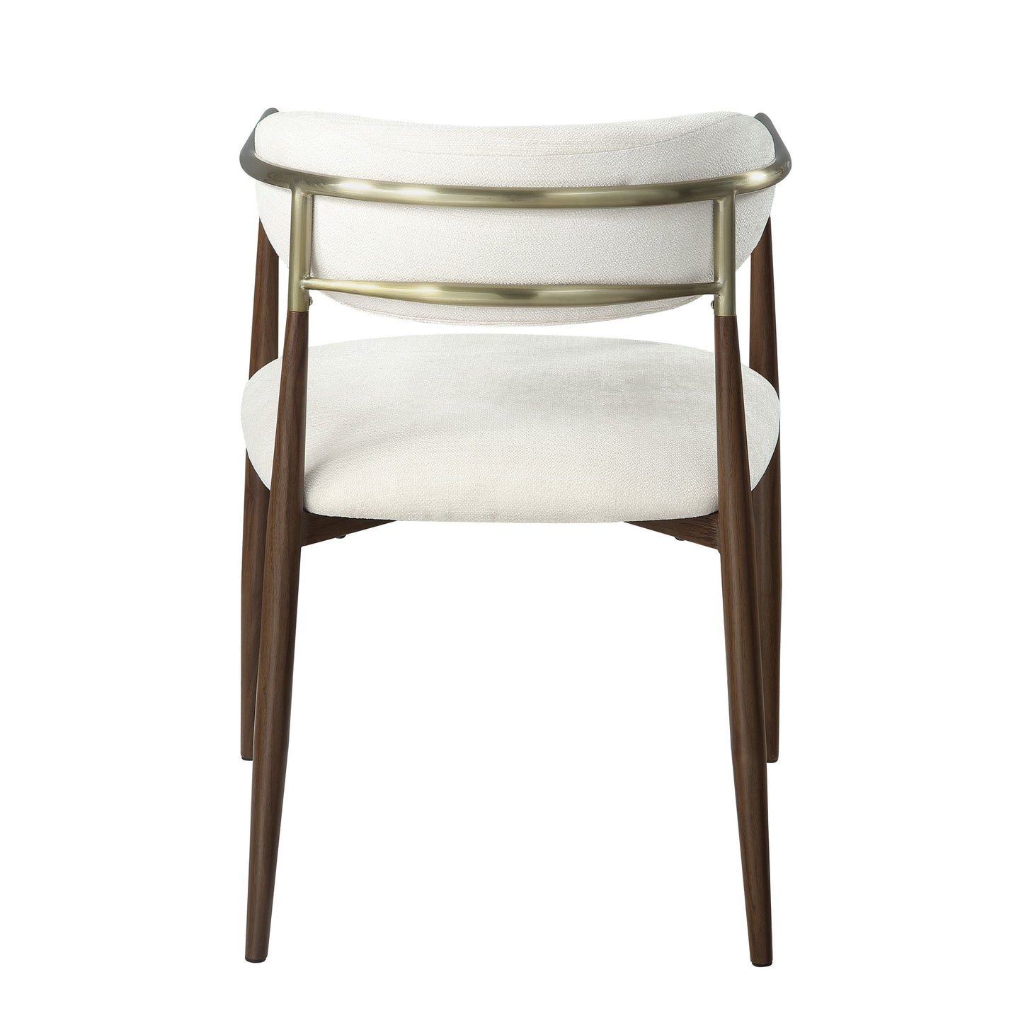 Clayten - Arm Chair (Set of 2) - Brown Oak / Off White
