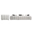 Manilla - Sectional Sofa With Chair - Ivory White
