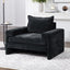 Upholstered Accent Chair With Wide Armrests And Ergonomic Back Support