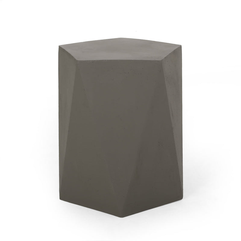 Mesa auxiliar con diseño geométrico