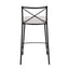 Modern Charlotte - Contemporary Fixed Height Counter Stool (Set of 2)