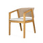 7 Piece Outdoor Dining Set With Table And 6 Chairs - Beige / Brown Mix / Light Teak / Teak