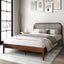 Soma - 5/0 Platform Spindle Queen Bed - Walnut