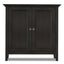 Amherst - 2 Door Storage Cabinet & Adjustable Shelving - Brown